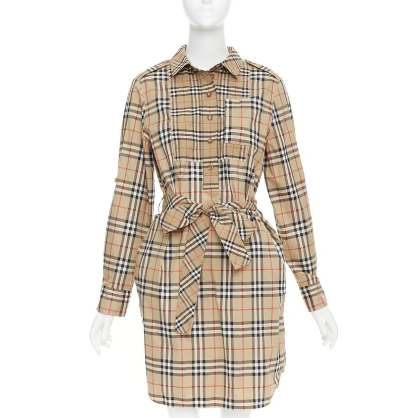 Burberry Brown Cotton Dress