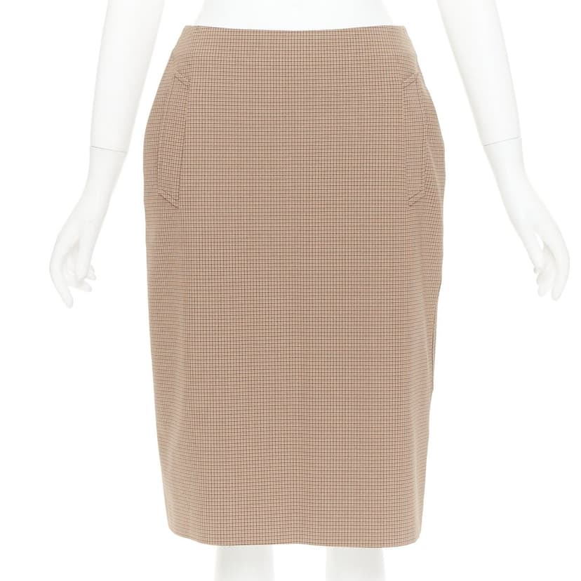 Prada Brown Polyester Skirt
