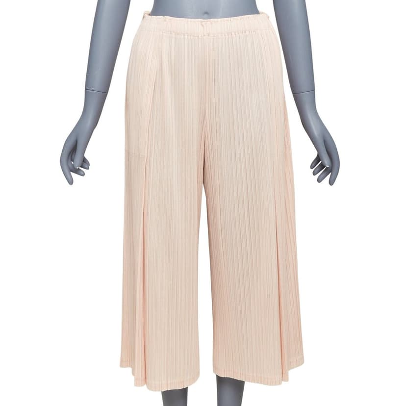 Issey Miyake Pink Polyester Trouser