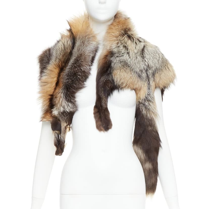 Unsigned Brown Fur Scarf