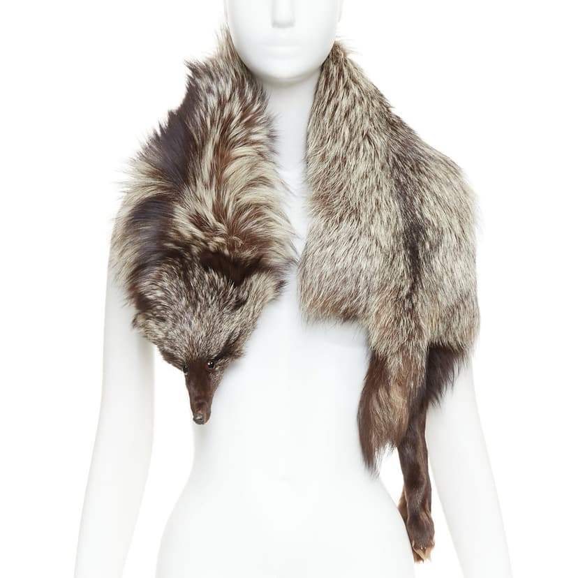 Unsigned Brown Fur Scarf