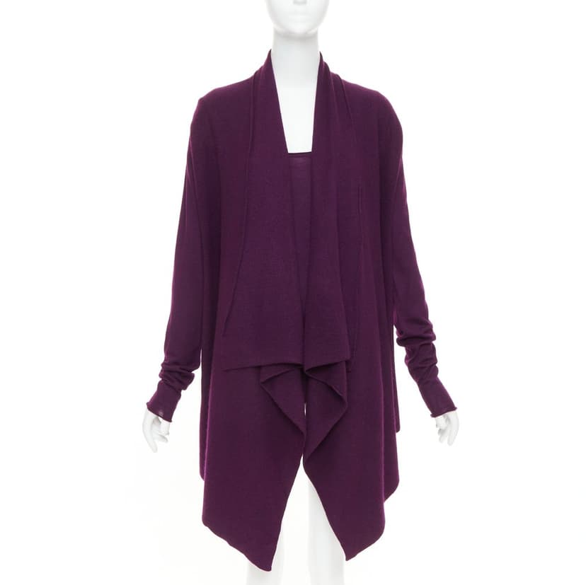Donna Karan Purple Cashmere Knitwear