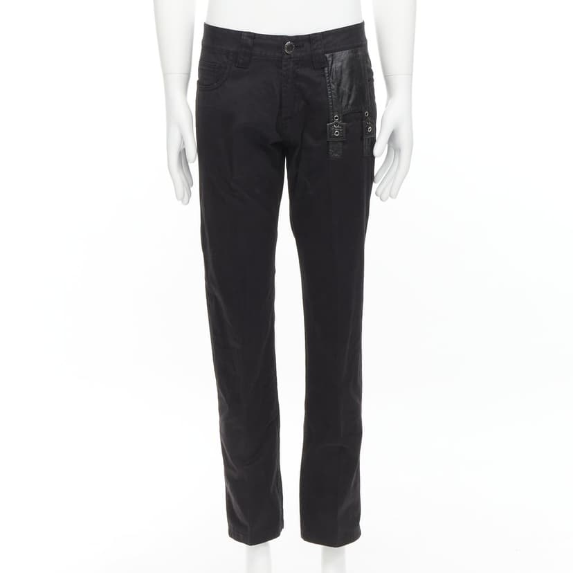Jean Paul Gaultier Logo Embroidered Jeans