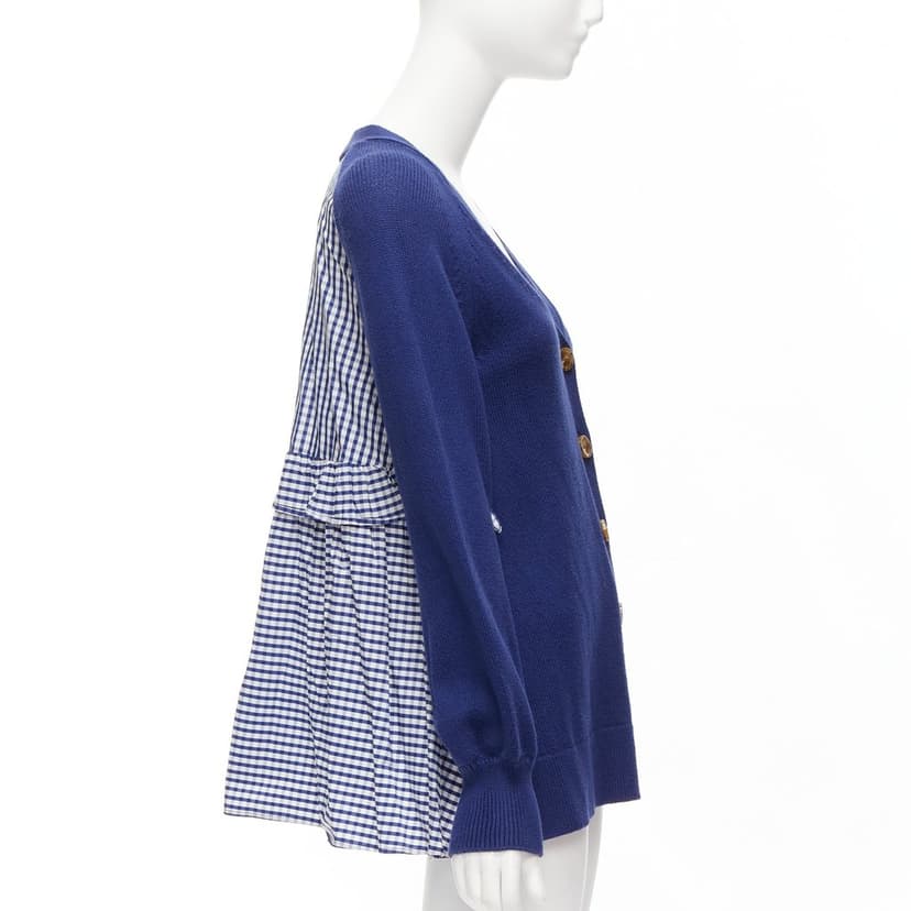 Adeam Ruffle Back Cardigan