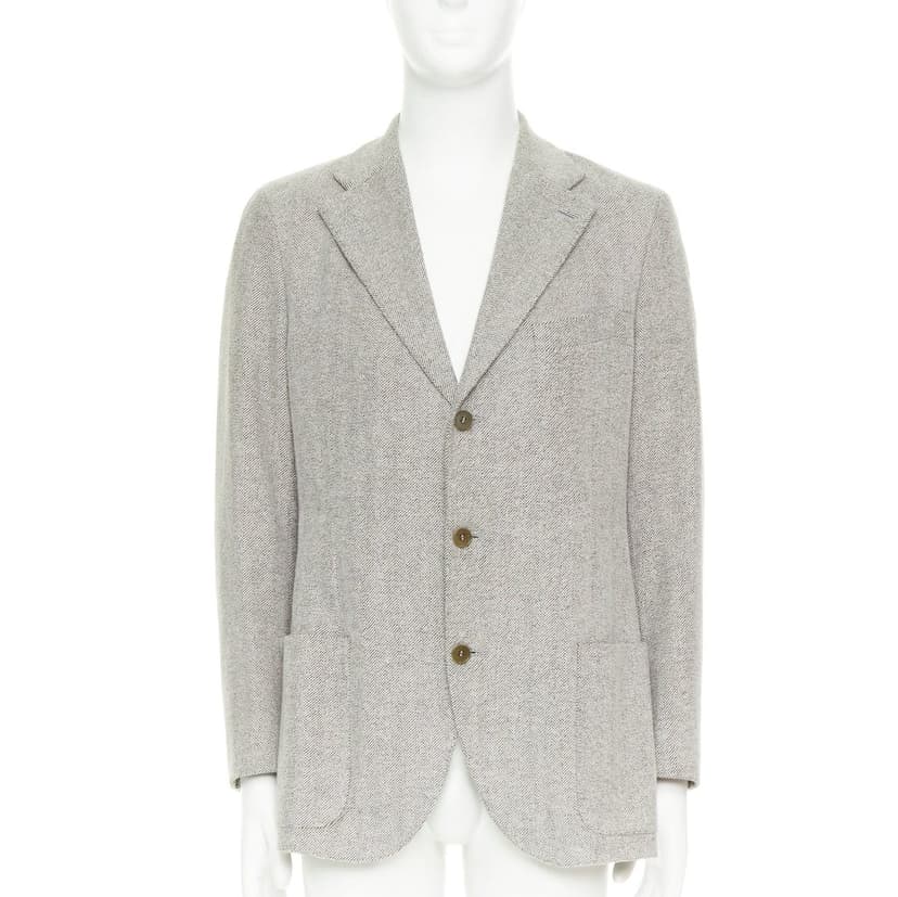 Loro Piana Grey Cotton Jacket