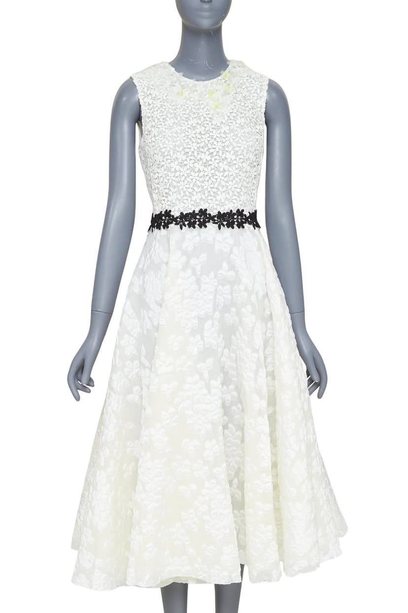 Giambattista Valli Ecru Polyester Dress