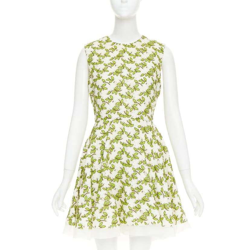 Giambattista Valli Green Cotton Dress