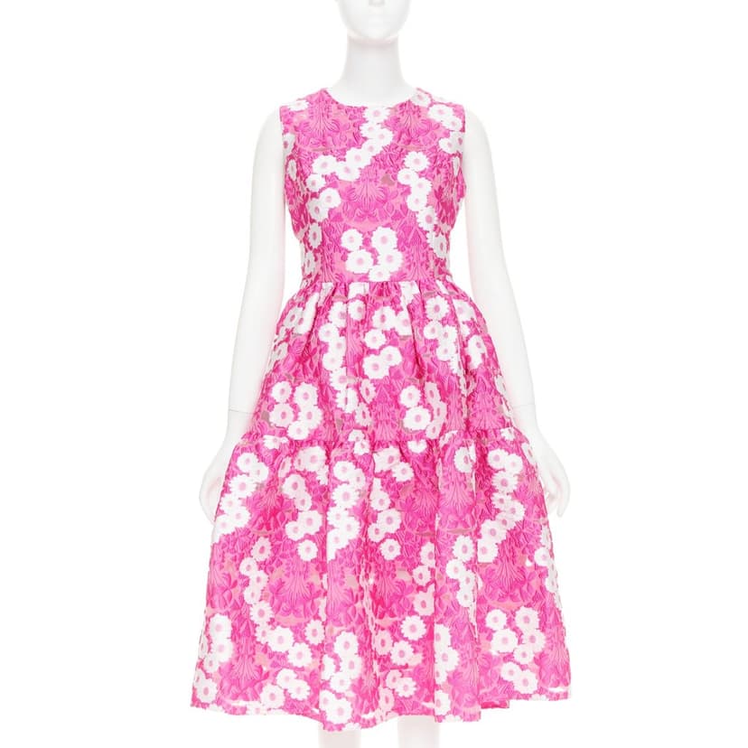 Unsigned Pink Polyester Dress