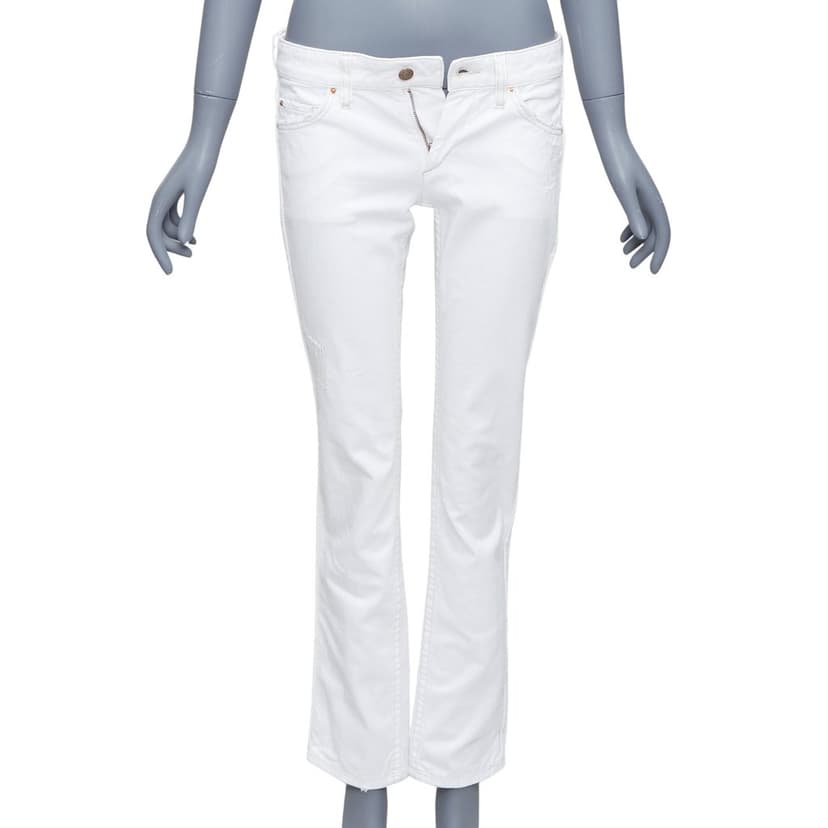 Isabel Marant White Rope Applique Jeans