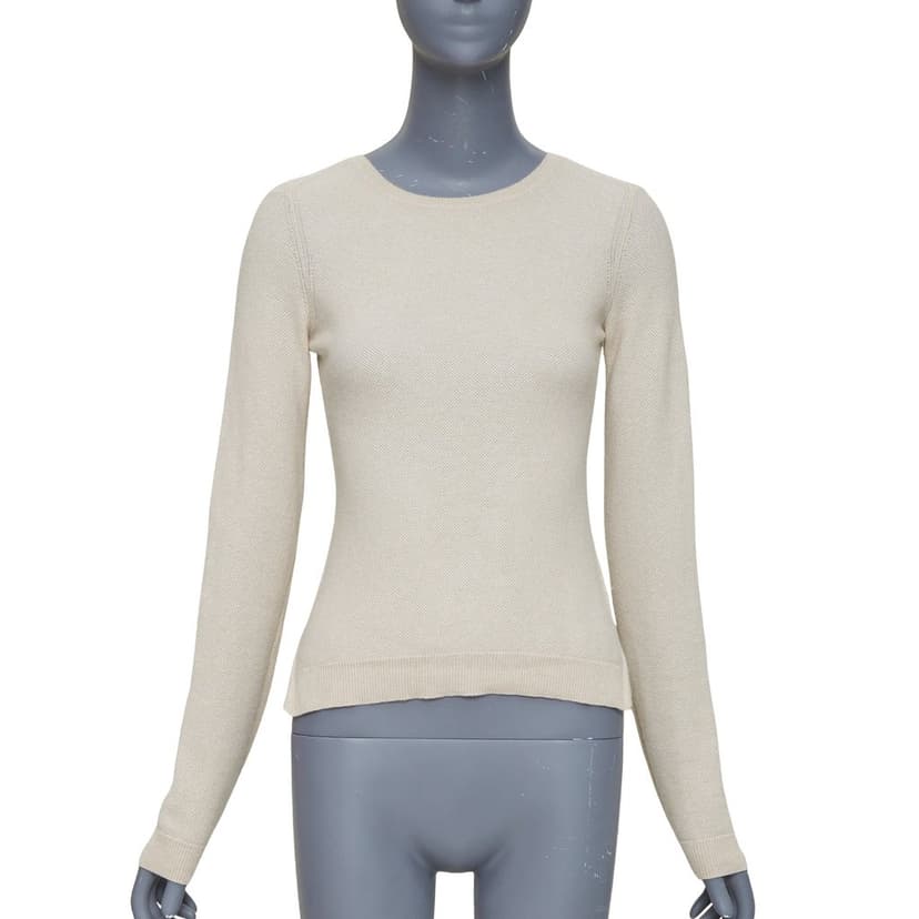 Loro Piana Beige Cashmere Knitwear