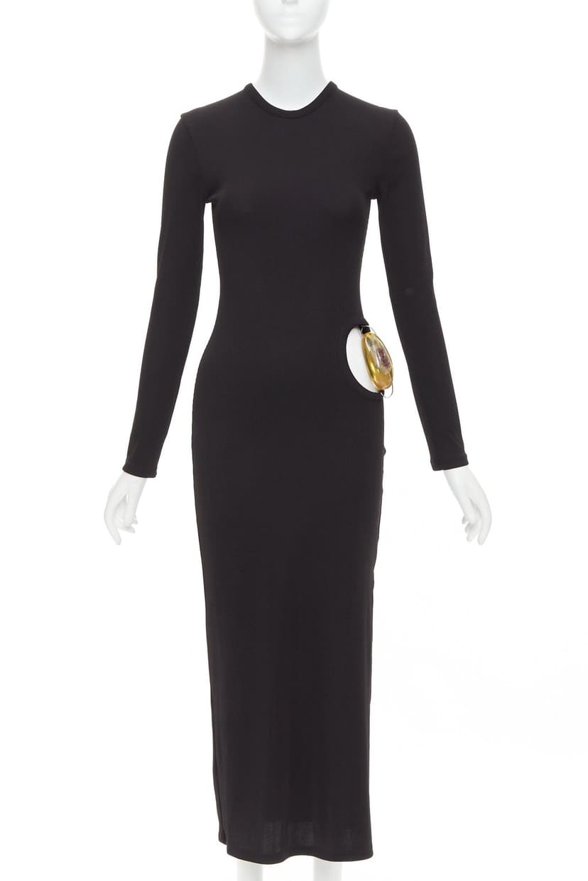 Christopher Esber Black Polyester Dress