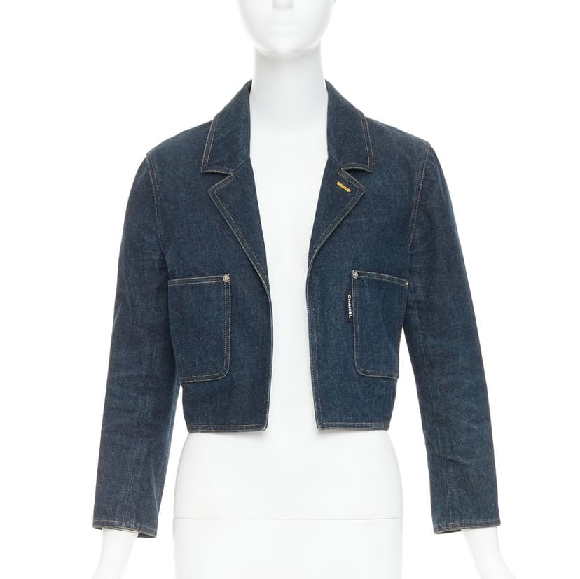 Chanel Blue Cotton Jacket