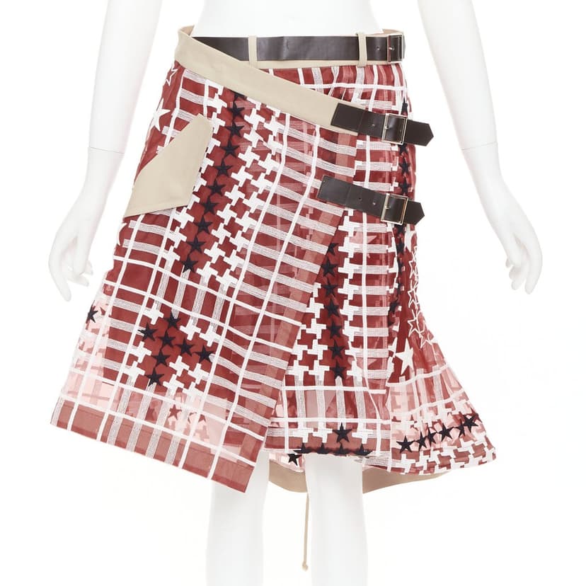 Sacai Red Skirt