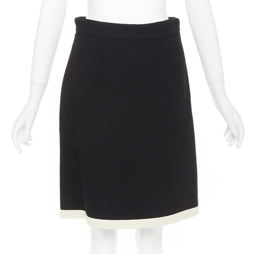 Gucci Black Wool Skirt