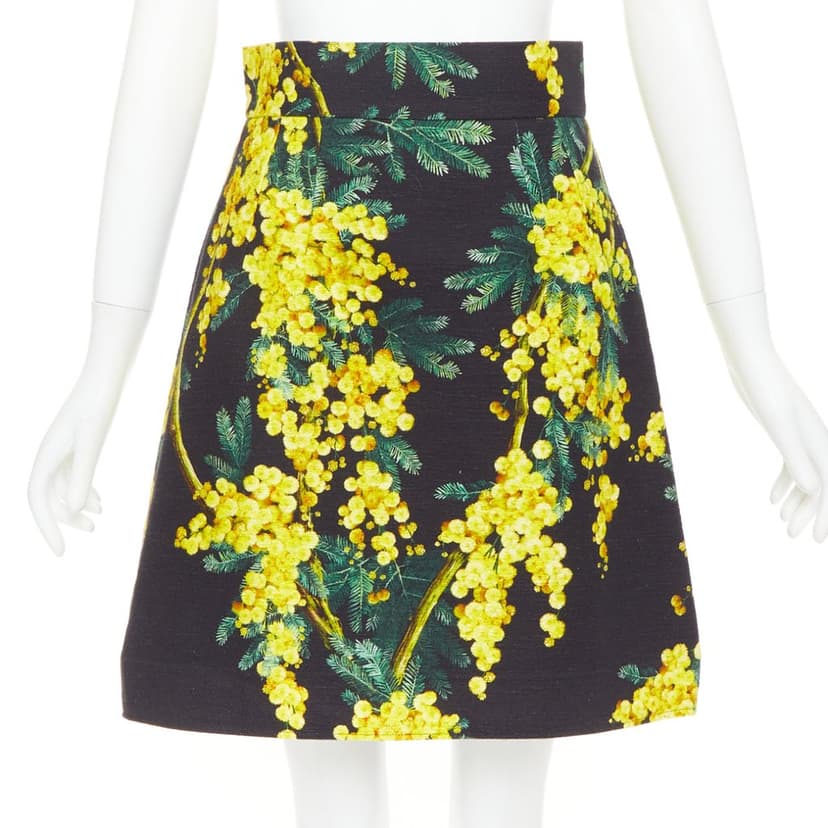 Dolce & Gabbana Black Cotton Skirt