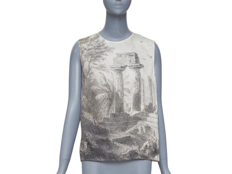 Dolce & Gabbana Beige Silk Top