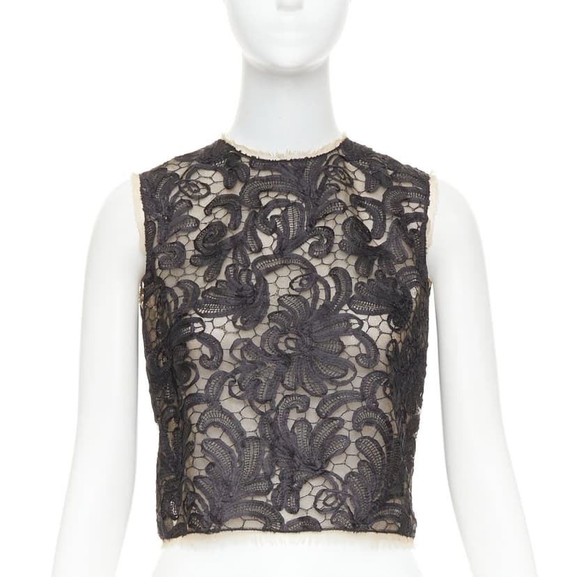 Dolce & Gabbana Black Polyester Top