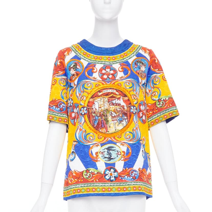 Dolce & Gabbana Blue Viscose Top