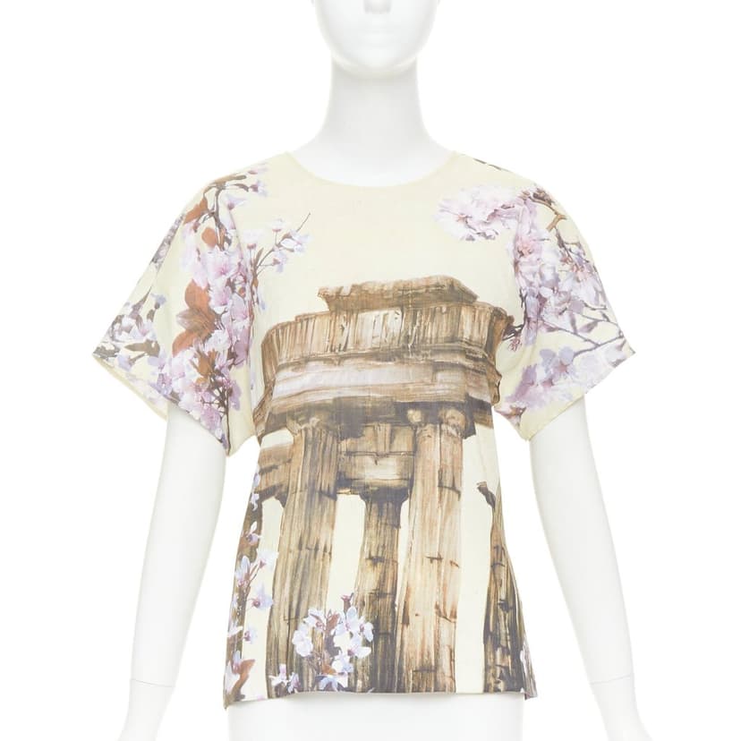 Dolce & Gabbana Ecru Silk Top