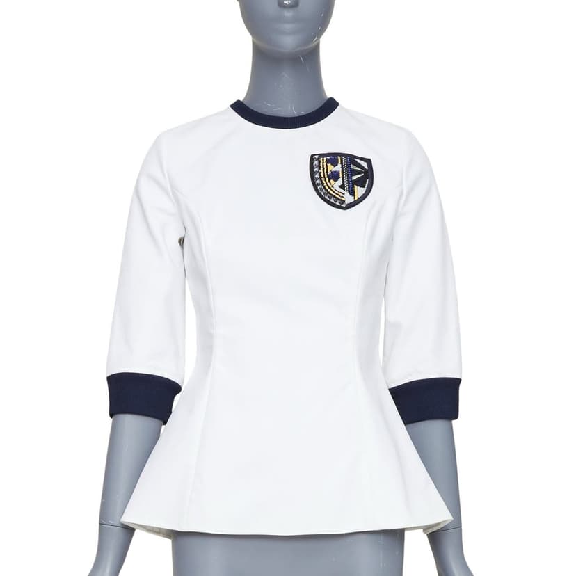 Dior Ecru Cotton Top