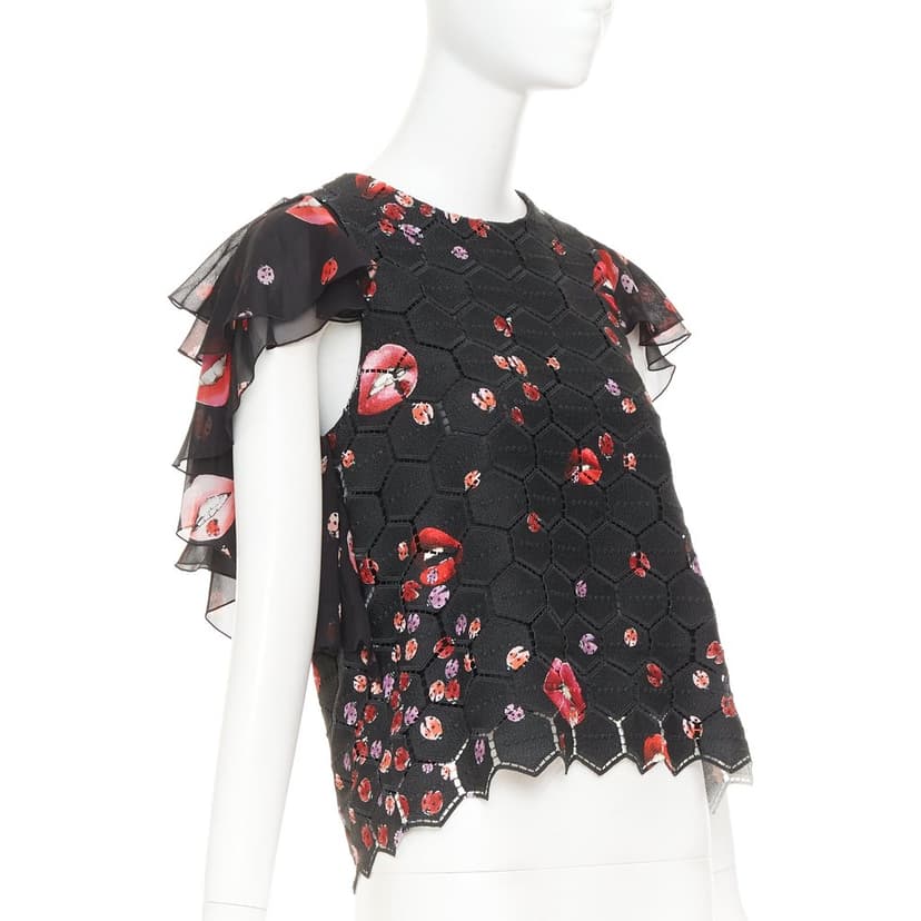 Giambattista Valli Black Polyester Top