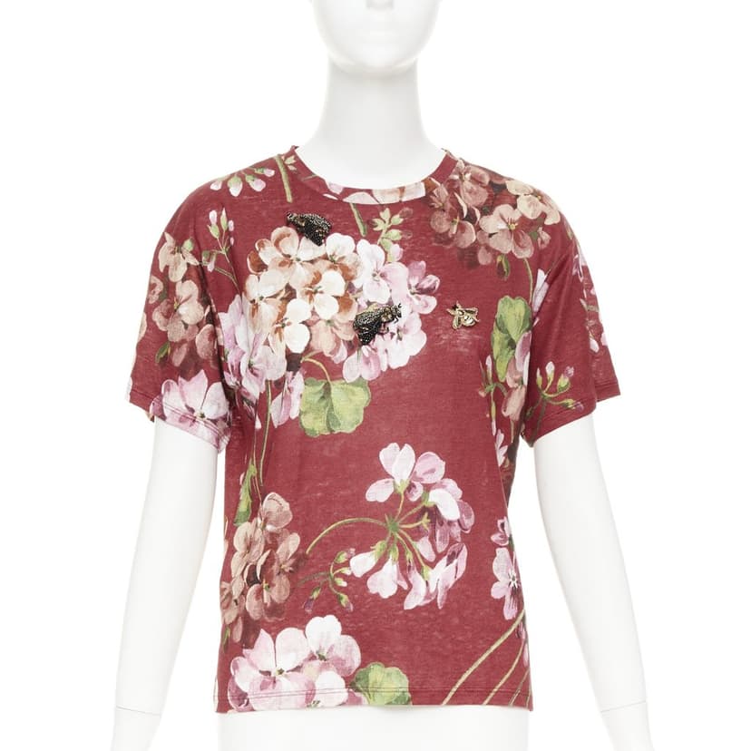 Gucci Burgundy Cotton Top