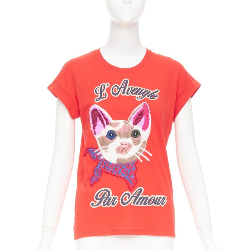 Gucci Red Cotton Top
