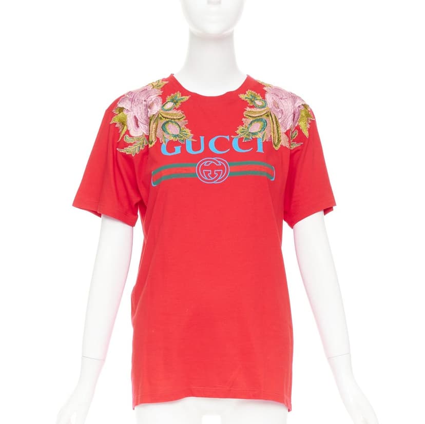 Gucci Red Cotton Top