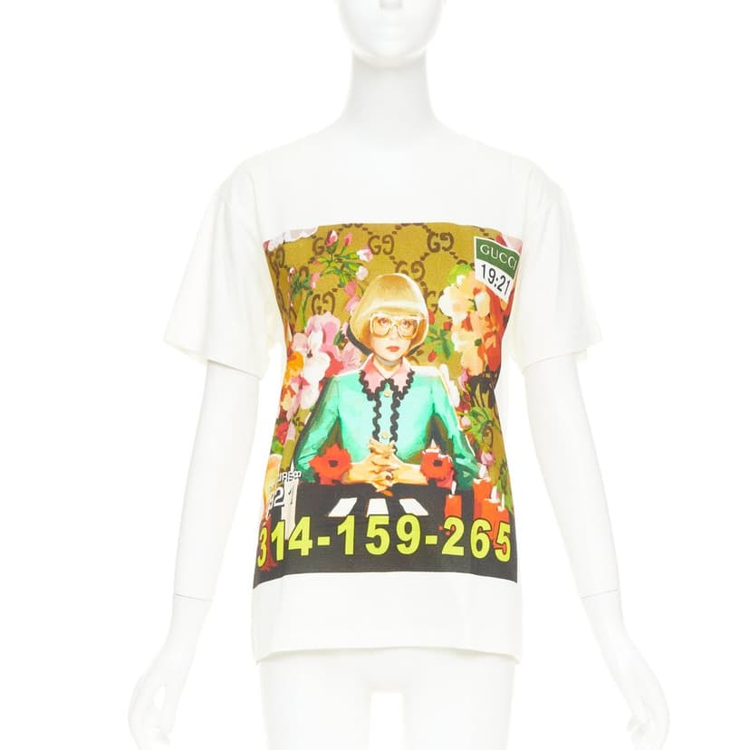 Gucci White Cotton Top
