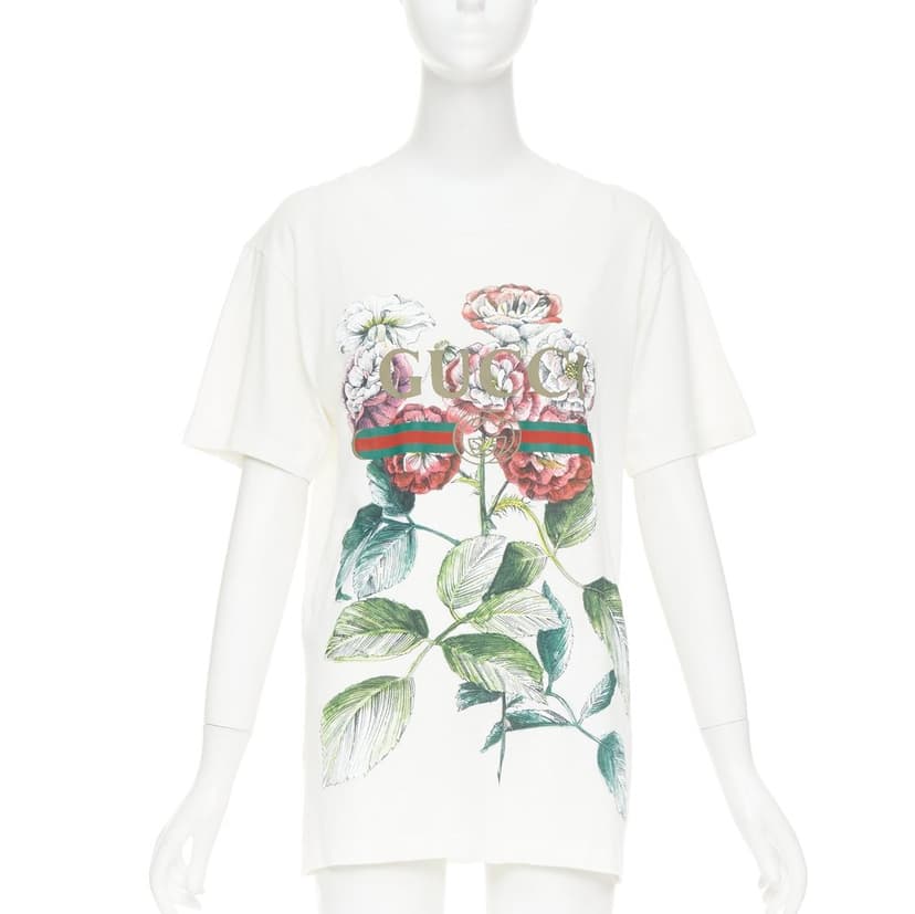 Gucci White Cotton Top