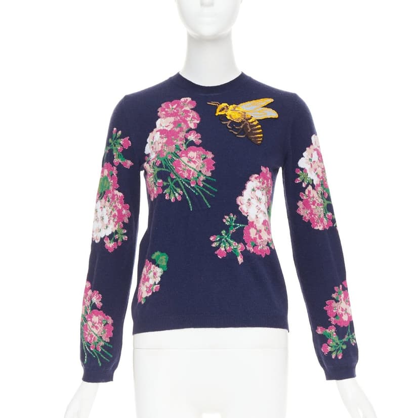 Gucci Navy Wool Knitwear