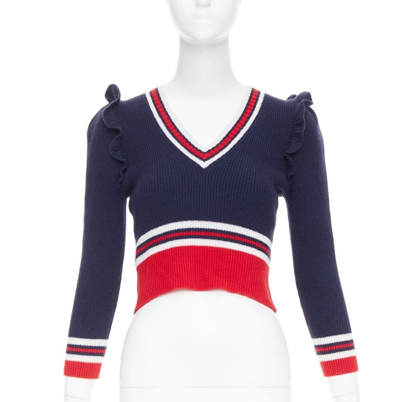 Gucci Navy Wool Knitwear
