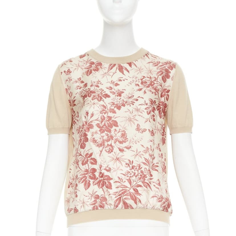 Gucci Beige Silk Knitwear