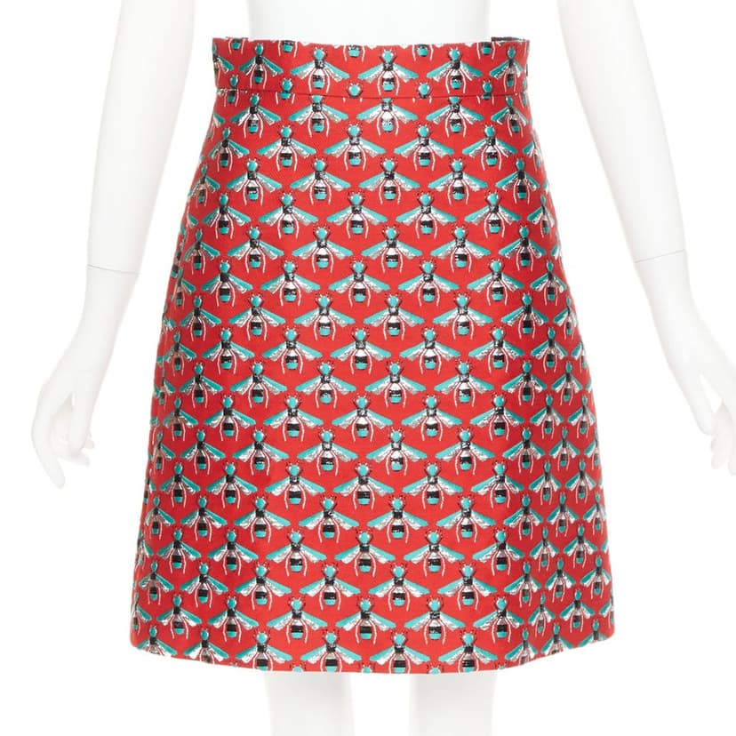 Gucci Red Polyester Skirt