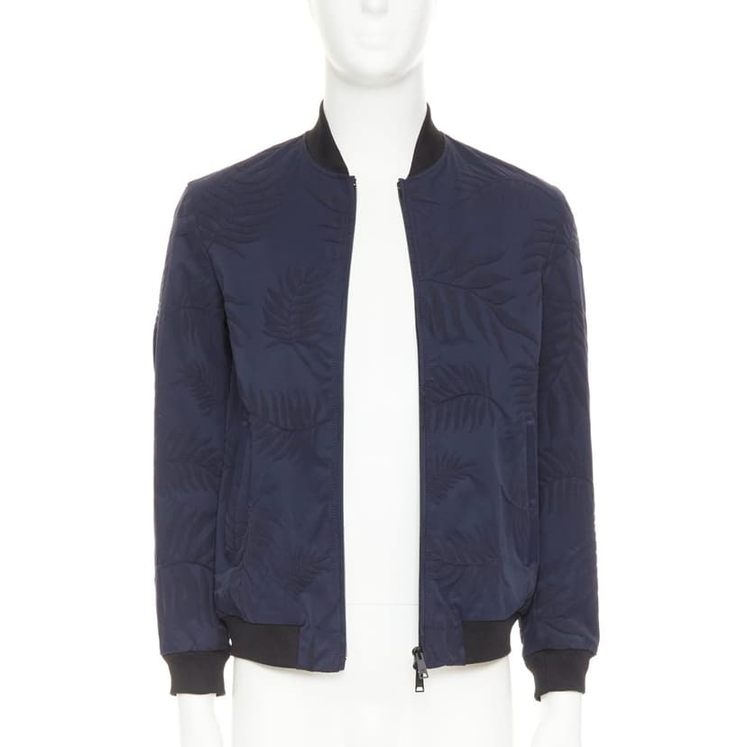 Giorgio Armani Navy Cotton Coat