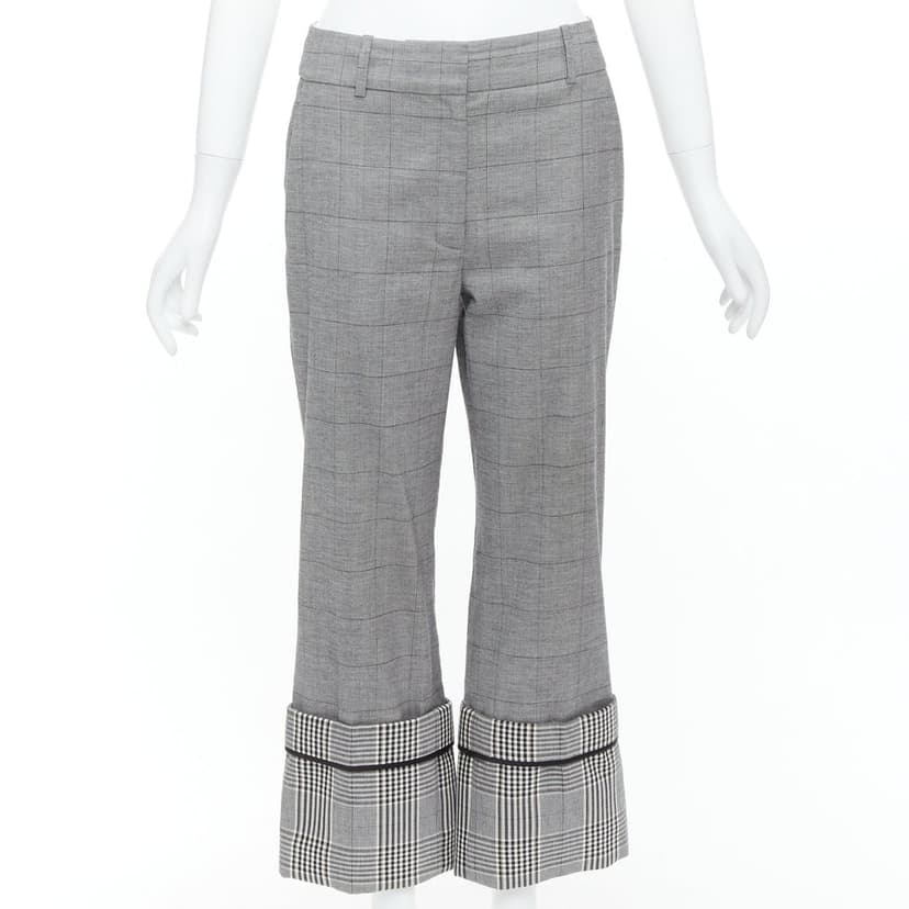 Monse Checkered Hem Pants