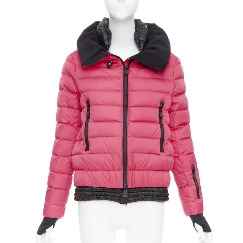 Moncler معطف من البولياميد الوردي