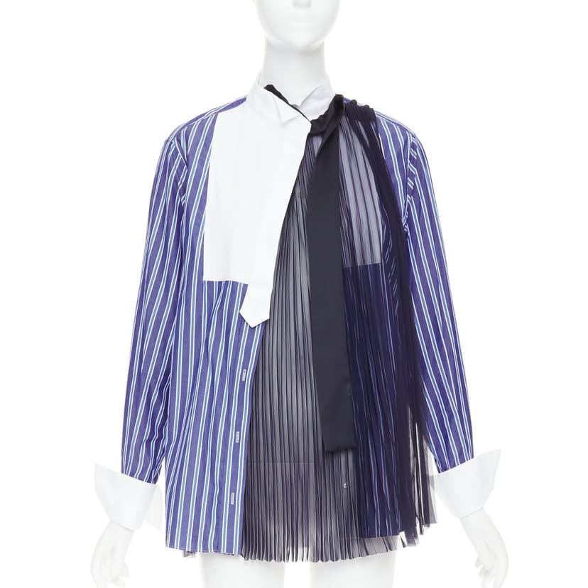 Sacai White Cotton Top