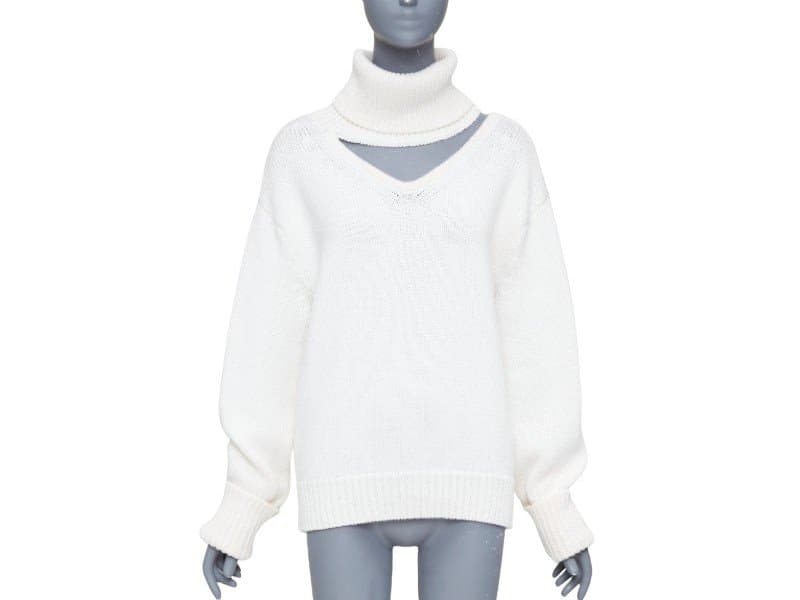 Monse Ecru Wool Knitwear