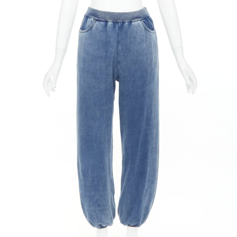 Chloé Blue Cotton Trouser