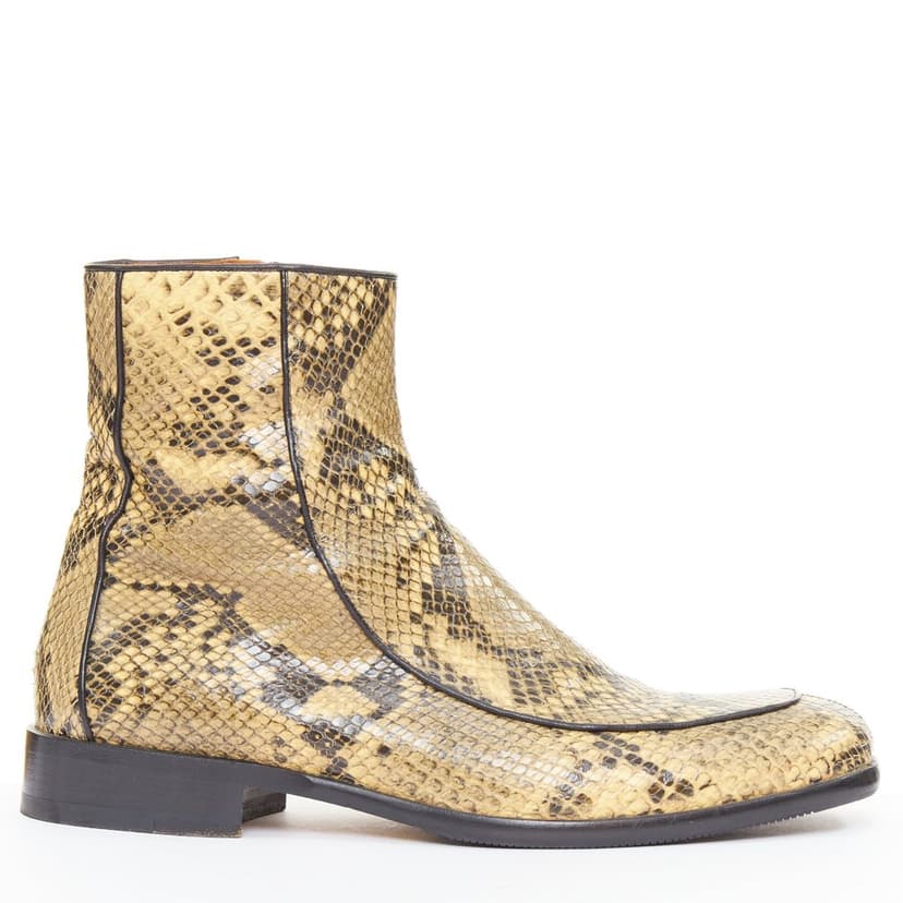 Dries Van Noten Beige Leather Boots