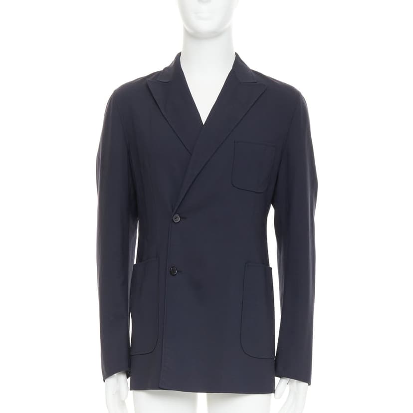Raf Simons Black Wool Coat