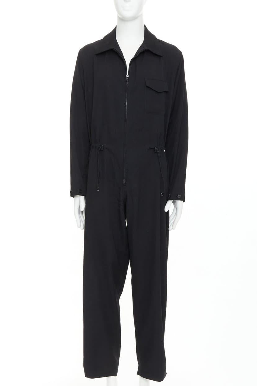 Yohji Yamamoto Black Wool Trouser