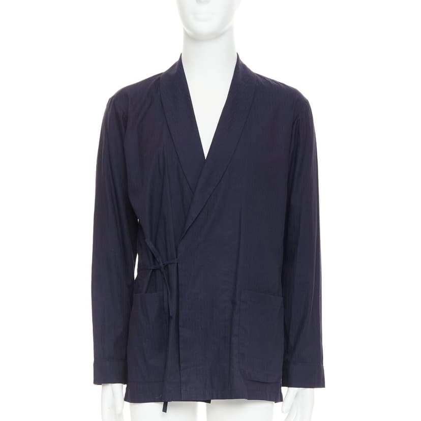 Dries Van Noten Navy Cotton Shirt