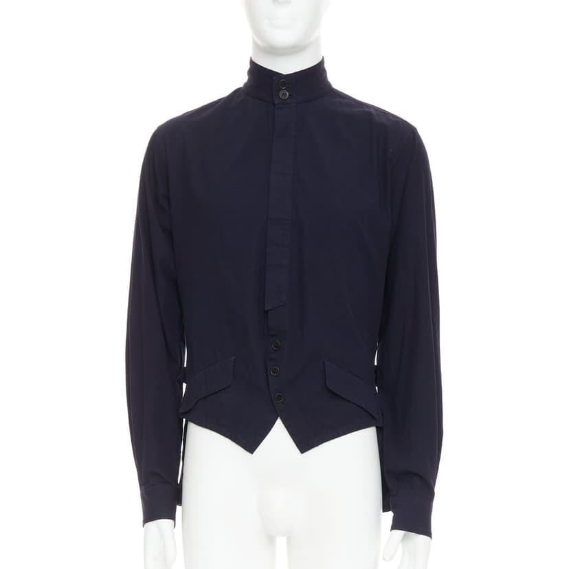 Yohji Yamamoto Navy Cotton Shirt