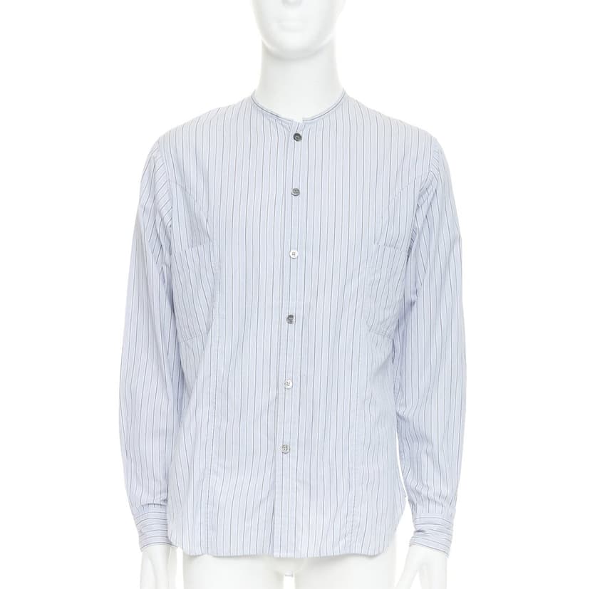 Yohji Yamamoto Blue Cotton Shirt