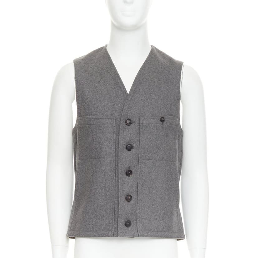Lemaire Grey Wool Knitwear