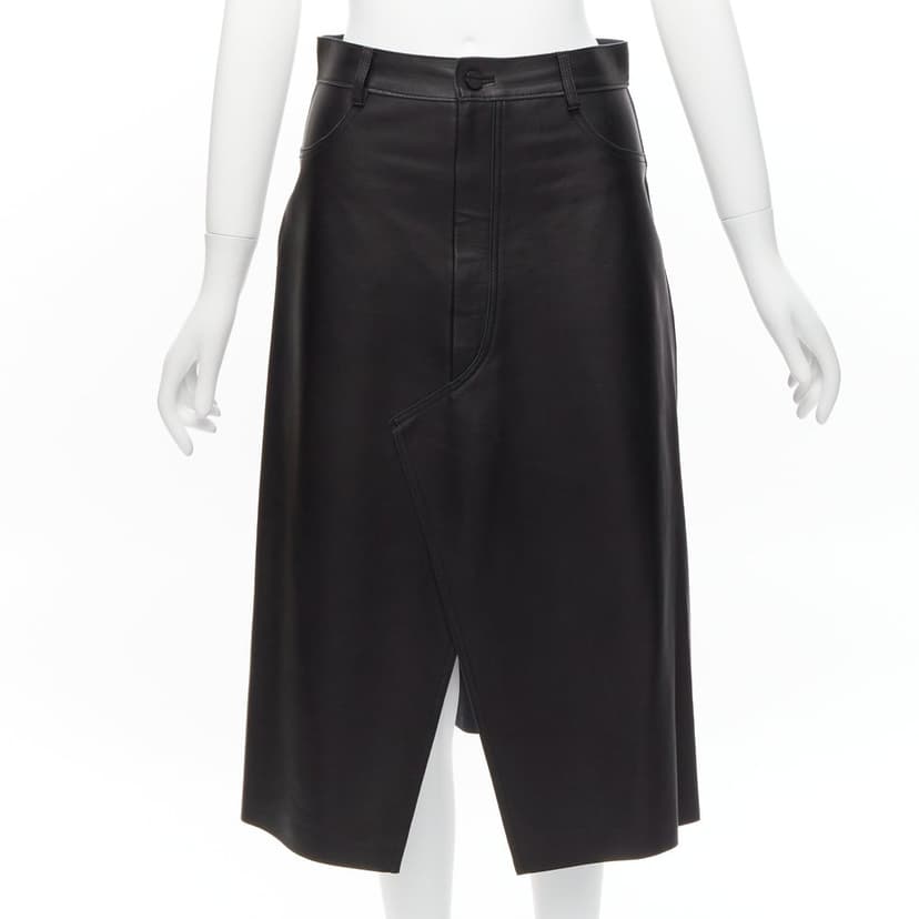 Dion Lee Leather Slit Skirt