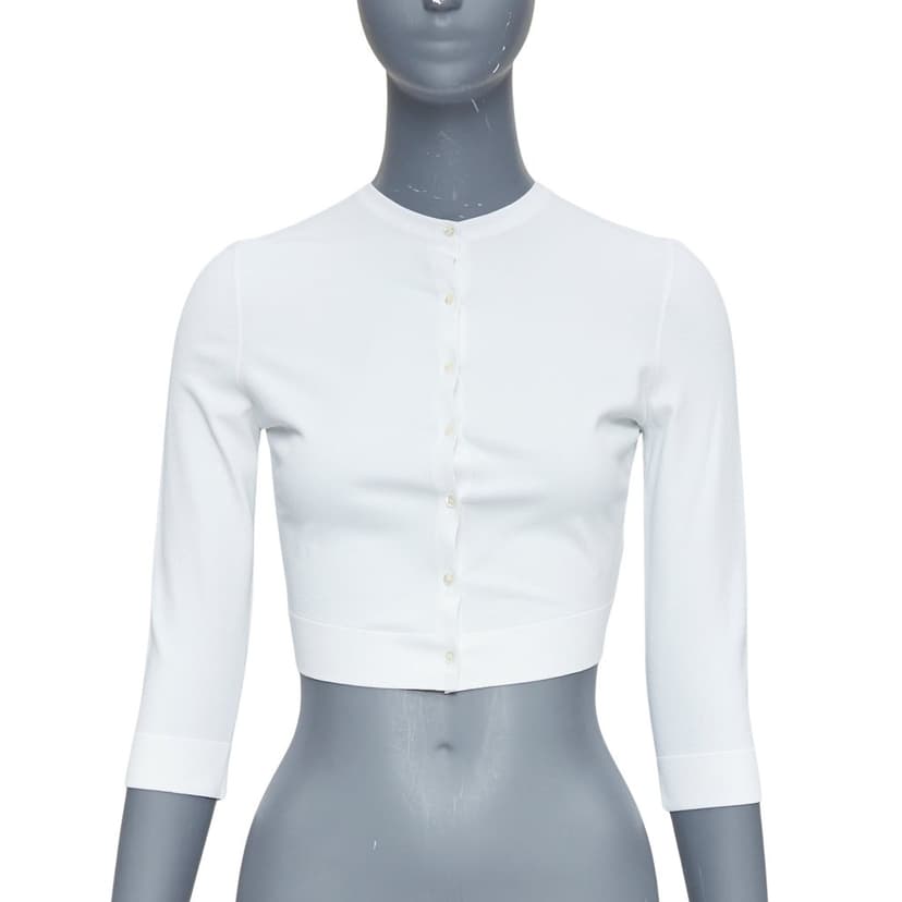 Alaïa Ecru Viscose Knitwear