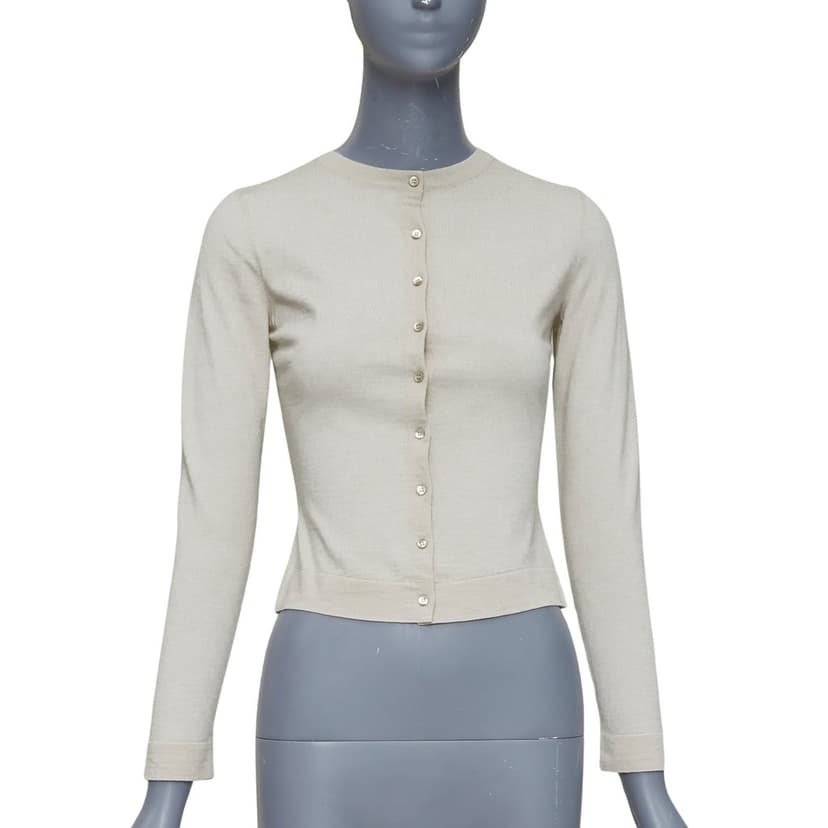 Alaïa Ecru Wool Knitwear